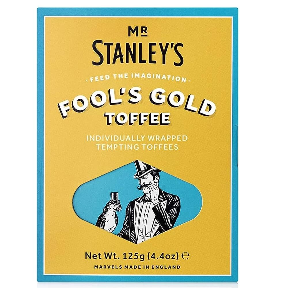 Mr Stanleys Fools Gold Butter Toffee (CASE OF 12 x 125g)
