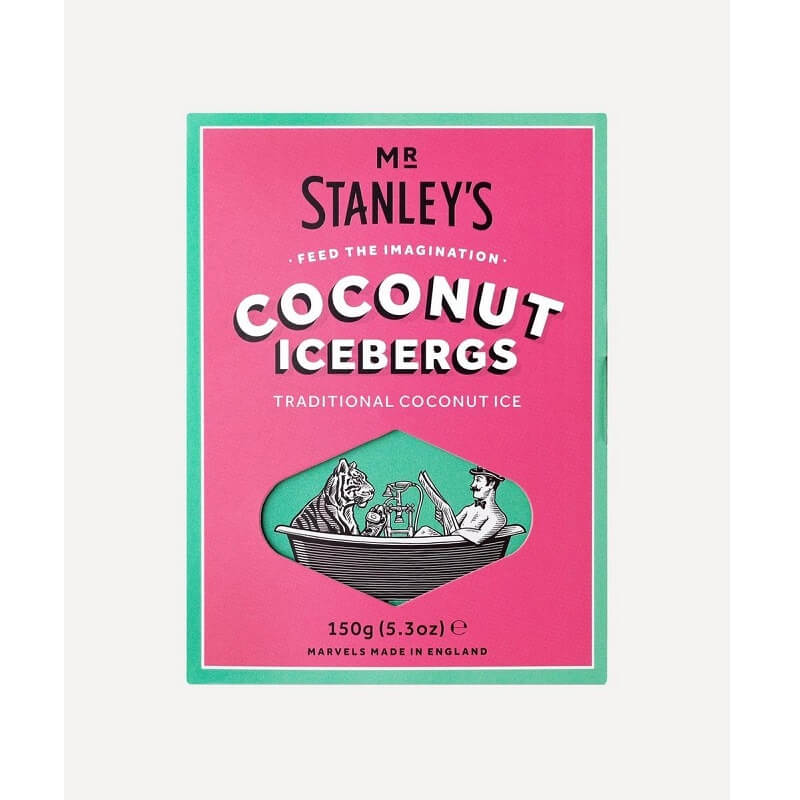 Mr Stanleys Coconut Icebergs Traditional Coconut Ice (CASE OF 12 x 150g)
