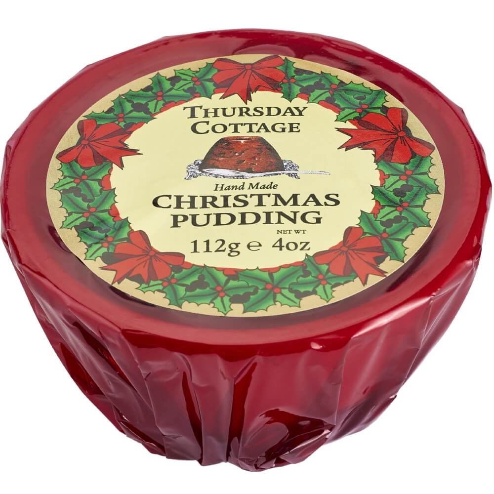 Thursday Cottage Christmas Pudding With Cognac and Cider (CASE OF 12 x 112g)