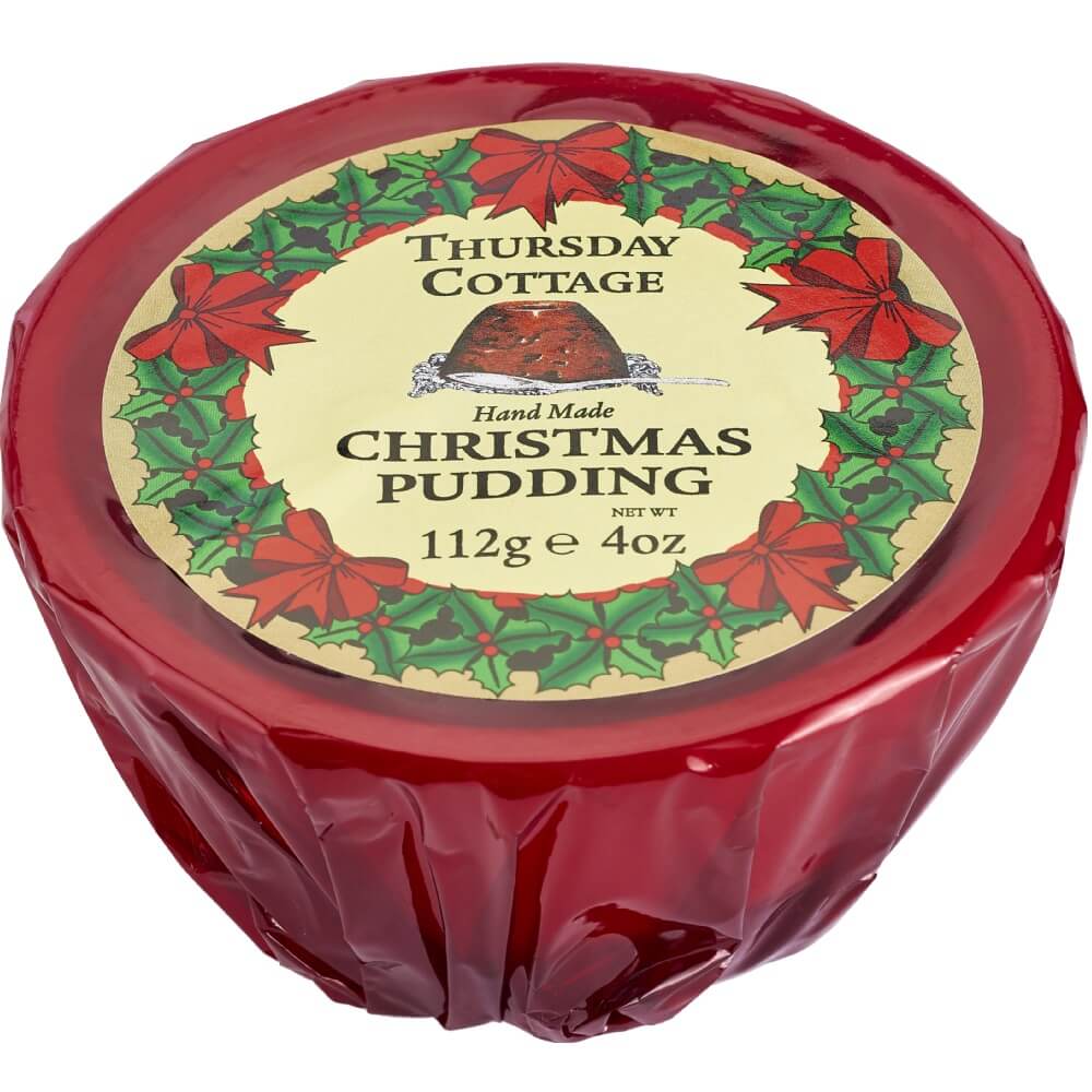 Thursday Cottage Christmas Pudding With Cognac and Cider  (CASE OF 12 x 112g)