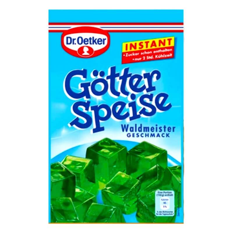 Dr Oetker Jello Waldmeister Woodruff Jelly (CASE OF 8 x 100g)