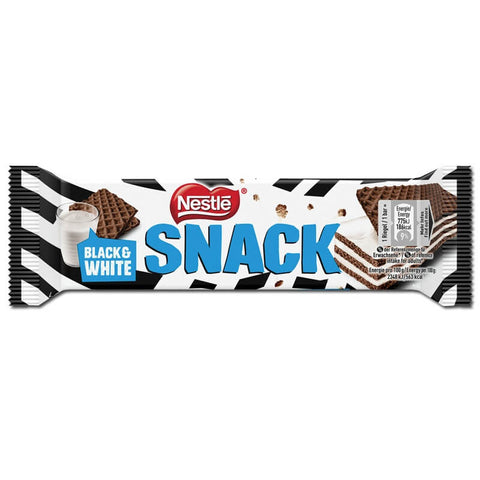Nestle Snack Black and White Chocolate Wafers with White Creamy Filling (HEAT SENSITIVE ITEM - PLEASE ADD A THERMAL BOX TO YOUR ORDER TO PROTECT YOUR ITEMS (CASE OF 30 x 33g)