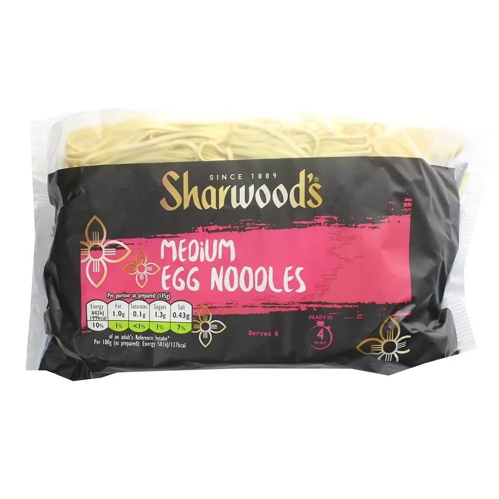 Sharwoods Medium Egg Noodles (CASE OF 8 x 340g)