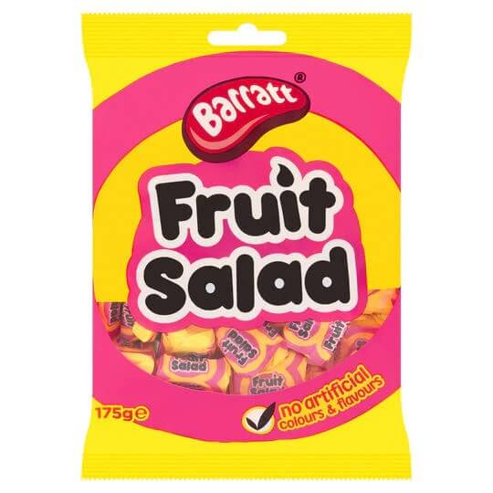 Barratt (Candyland) Fruit Salad Chews Bag (CASE OF 13 x 175g)