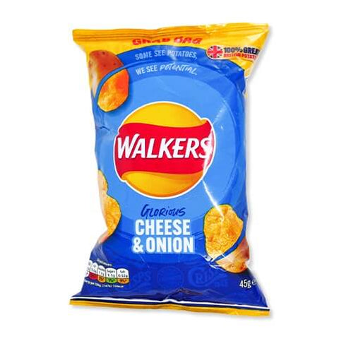 Walkers Crisps Cheese and Onion (CASE OF 32 x 45g)