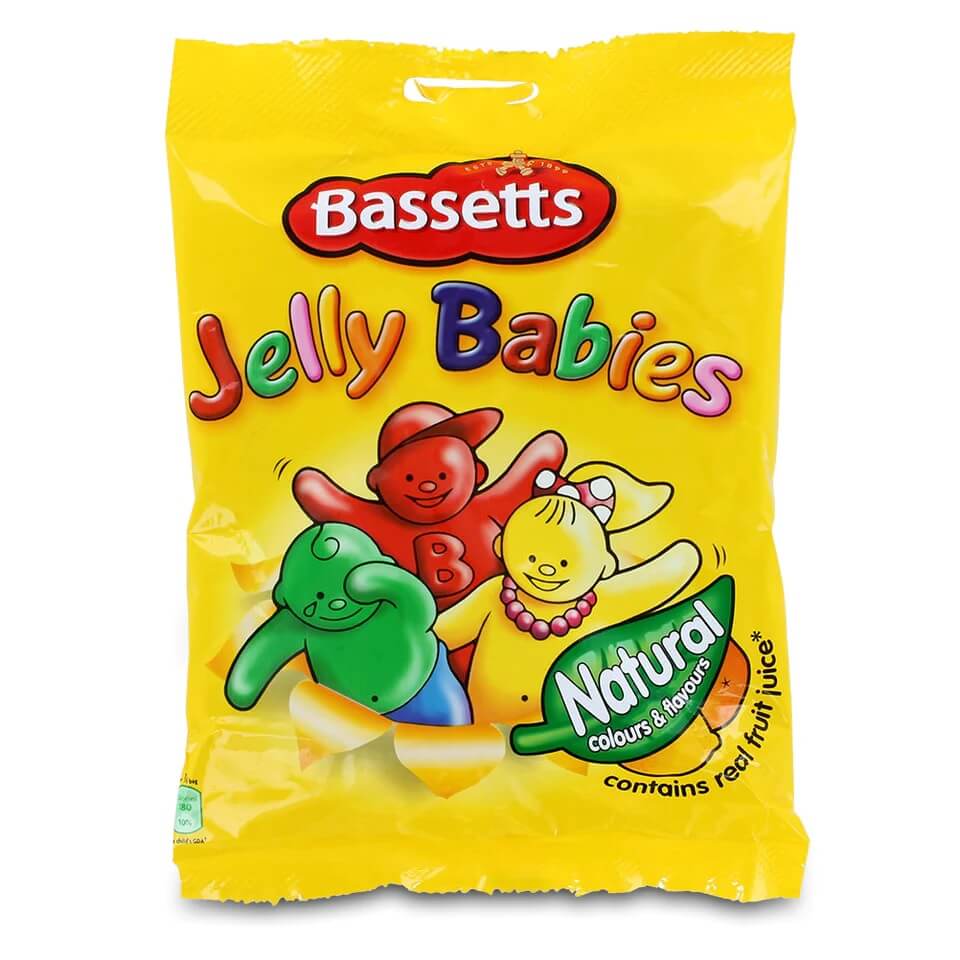 Maynards Bassetts Jelly Babies Bag (CASE OF 12 x 190g)