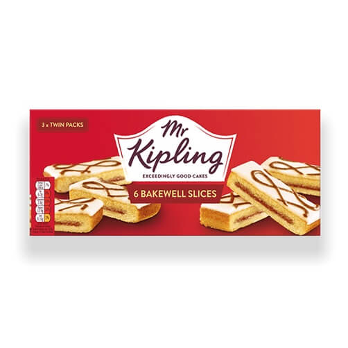 Mr Kipling Bakewell Slices 6pk (CASE OF 12 x 211g)