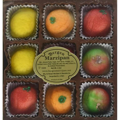 Bergen Mixed Fruit Marzipan (9pc) (CASE OF 12 x 113g)