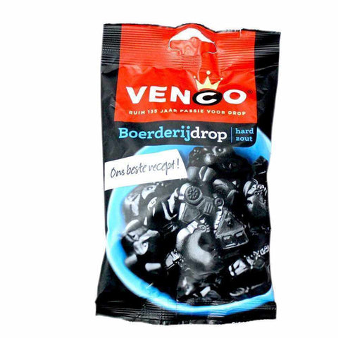 Venco Farmer Boerderij Drop Hard Zout Liquorice (CASE OF 12 x 120g)