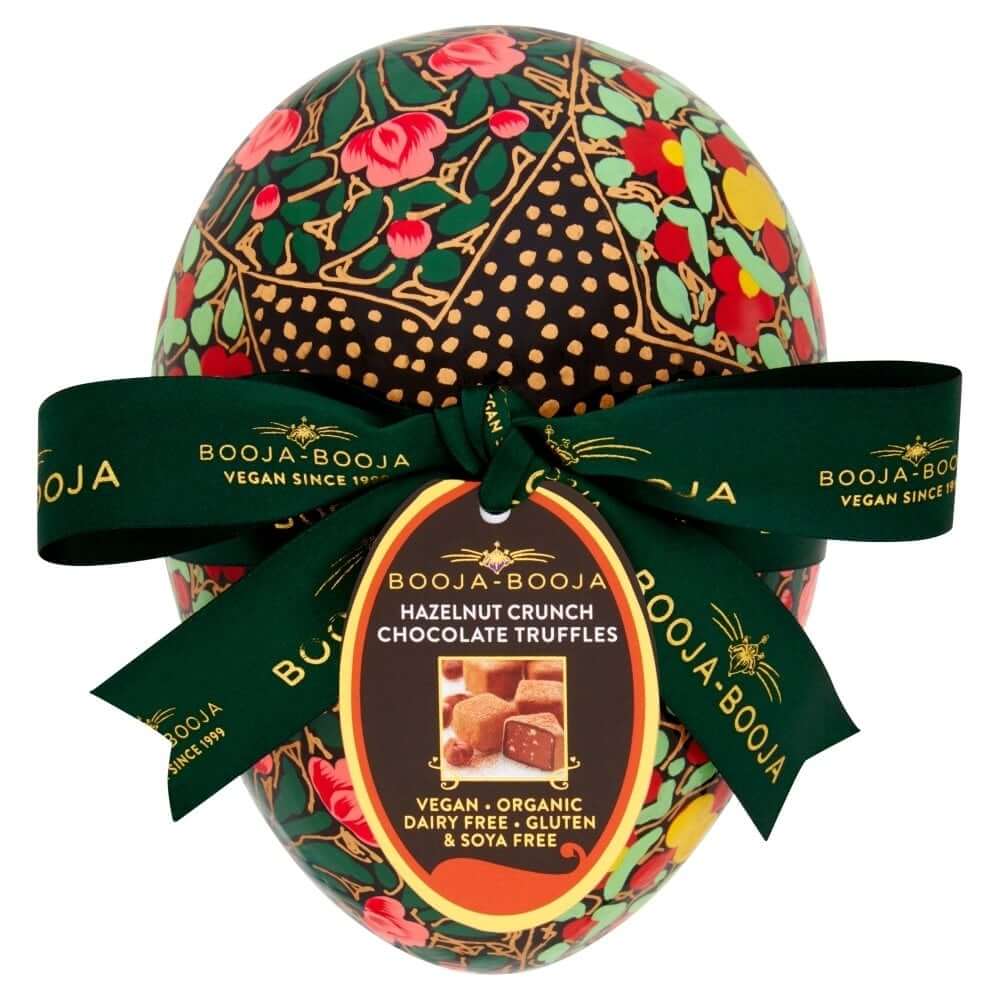 Booja Booja Vegan Gluten Free and Organic Hazelnut Crunch Chocolate Truffles Egg Gift Box (CASE OF 4 x 138g)