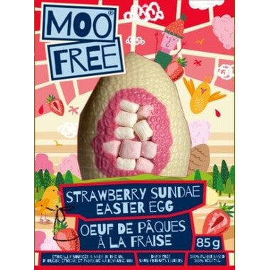 Moo Free Gluten and Vegan Free Strawberry Sundae Easter Egg (CASE OF 6 x 85g)