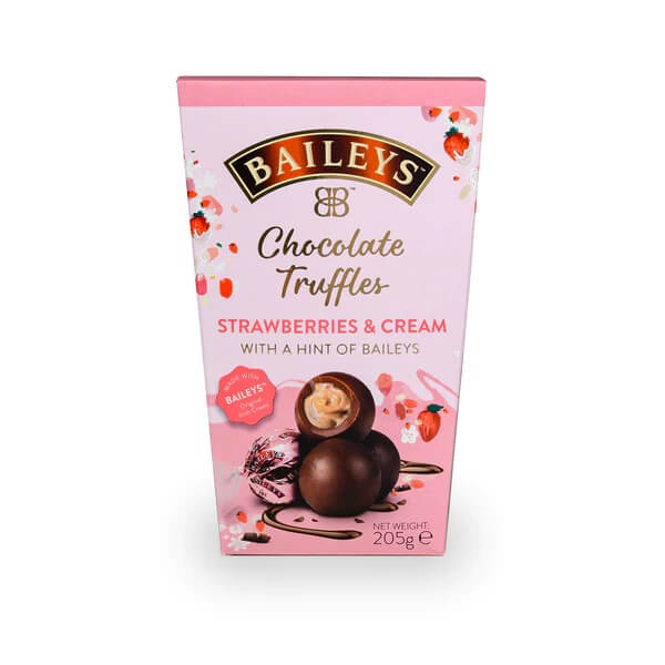 Baileys Strawberries and Cream Chocolate Truffles Carton (CASE OF 6 x 205g)