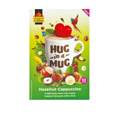 House of Coffees Hug in a Mug Hazelnut Cappuccino (CASE OF 12 x 192g)