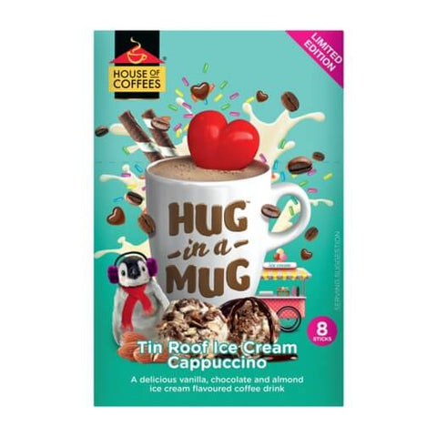House of Coffees Hug in a Mug Tin Roof Ice Cream Cappuccino (CASE OF 12 x 192g)