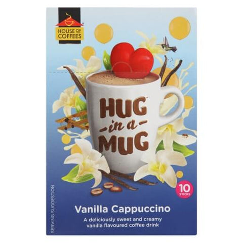 House of Coffees Hug in a Mug Vanilla Cappuccino (CASE OF 12 x 192g)