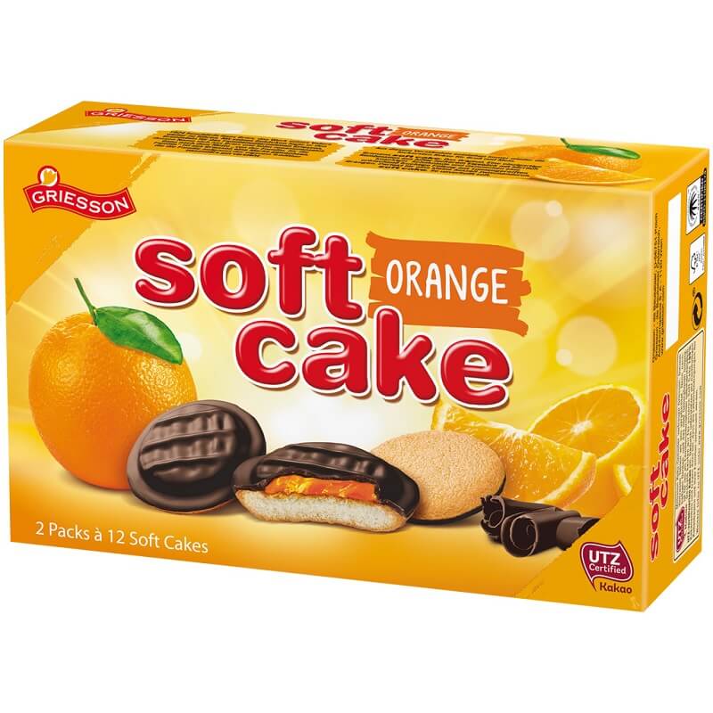 Griesson Soft Cake Orange Zarbitter (CASE OF 12 x 300g)