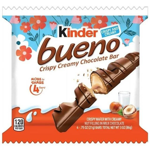 Ferrero Kinder Bueno Bar Four Milk Chocolate (CASE OF 32 x 86g)