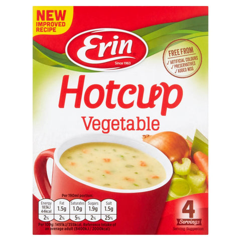Erin Hot Cup Vegetable Soup (CASE OF 12 x 49g)