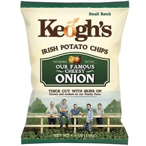 Keoghs Cheese and Onion Thick Cut with Skin On (CASE OF 28 x 40g)