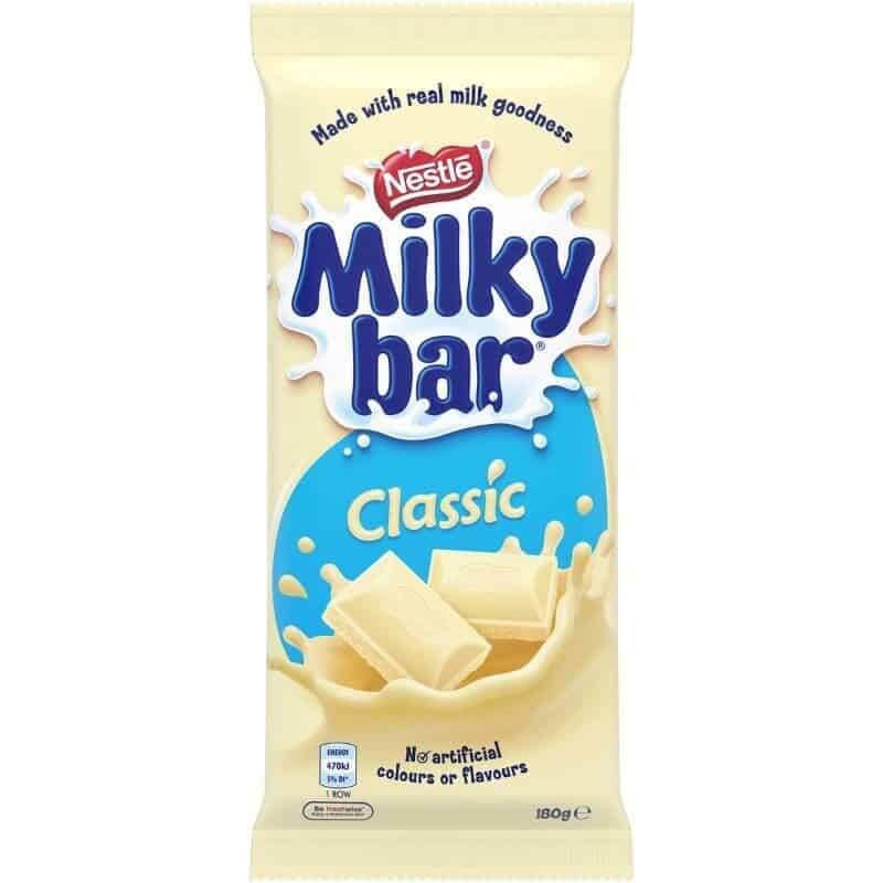 Nestle Milkybar Block  HEAT SENSITIVE ITEM. PLEASE ADD ITEM 122942 TO THE ORDER TO TRY TO PROTECT CHOCOLATES FROM HEAT DAMAGE. (CASE OF 12 x 170g)