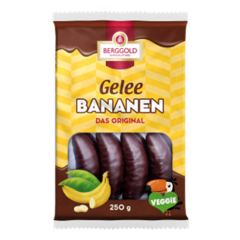 Berggold Gelee Bananen Schokoliert (CASE OF 20 x 250g)