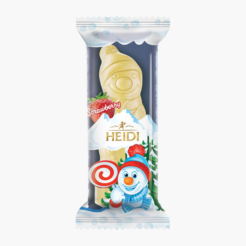 Heidi Frosty The Snowman White and Strawberry Filling Bar (CASE OF 24 x 45g)