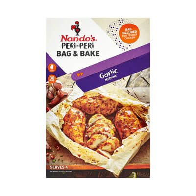 Nandos Bag and Bake Garlic Sachet (CASE OF 12 x 20g)