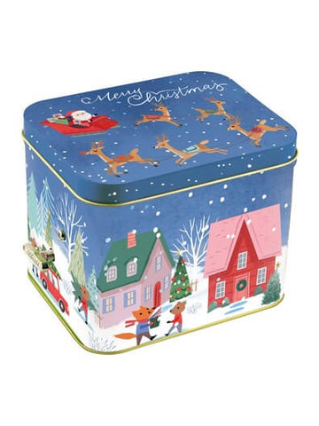 Windel Blue Musical Christmas Tin with Assorted Chocolates (CASE OF 9 x 139g)