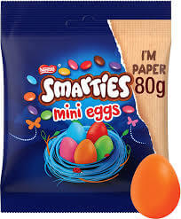Nestle Easter Egg Smarties Mini Candy Coated Eggs Bag (CASE OF 13 x 80g)