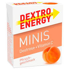 Dextro Energy Peach Flavour (CASE OF 12 x 50g)