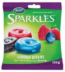 Beacon Sparkles Summer Berries Clear Candy (CASE OF 24 x 125g)