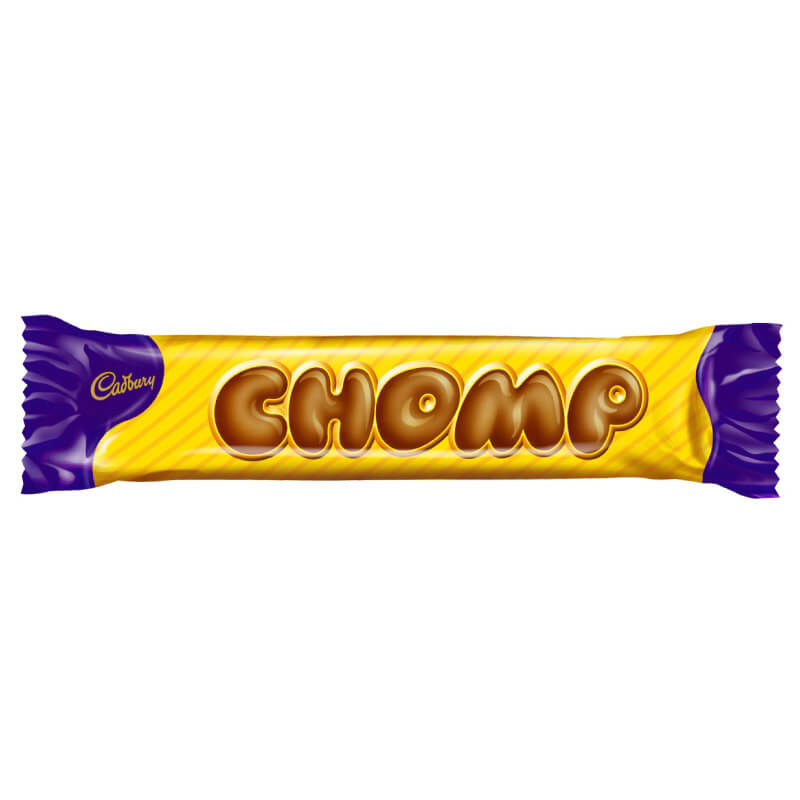 Cadbury Chomp Bar  HEAT SENSITIVE ITEM. PLEASE ADD ITEM 122942 TO THE ORDER TO TRY TO PROTECT CHOCOLATES FROM HEAT DAMAGE. (CASE OF 90 x 22.7g)