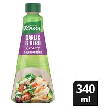 Knorr Creamy Dressing Garlic and Herb (CASE OF 5 x 340ml)