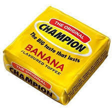 Wilsons Champion Banana Toffees (CASE OF 112 x 10g)