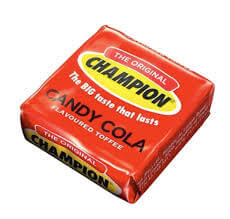 Wilsons Champion Candy Cola Toffees (CASE OF 112 x 10g)