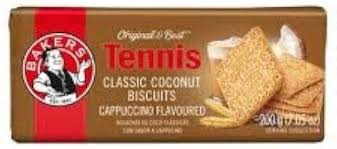 Bakers Tennis Cappuccino Flavoured Biscuits (CASE OF 12 x 200g)