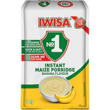 Iwisa Instant Porridge Banana (CASE OF 10 x 1kg)
