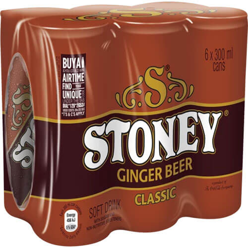 Stoney Ginger Beer 6pk (CASE OF 1 x 1960ml)