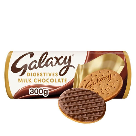 Mars Galaxy Digestives Milk Chocolate Biscuits HEAT SENSITIVE ITEM. PLEASE ADD ITEM 122942 TO THE ORDER TO TRY TO PROTECT CHOCOLATES FROM HEAT DAMAGE (CASE OF 21 x 300g)