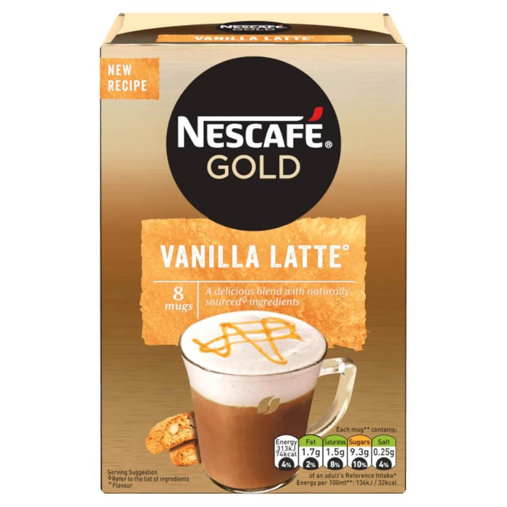 Nestle Nescafe Gold Vanilla Latte (CASE OF 8 x 112g)