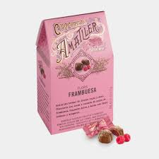 Amattler Raspberry Filled Milk Chocolate Flowers Tapared Box (CASE OF 9 x 72g)