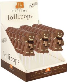 Belfine Mr Ginger Milk Choc Lollipop (CASE OF 24 x 25g)