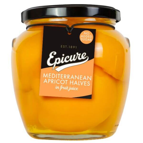 Epicure Mediterranean Apricot Halves In Juice Jar (CASE OF 6 x 540g)