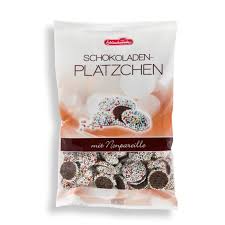 Schluckwerder Mini Dark Chocolate Rounds with Sprinkles (CASE OF 24 x 150g)