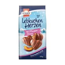 Schulte Milk Chocolate Hearts with Plum (CASE OF 15 x 175g)