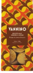 Vannino  Ginger and Lemon Biscuits Gift Box (CASE OF 12 x 150g)