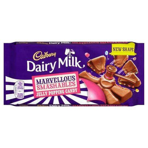 Cadbury Dairy Milk Marvellous Creations Jelly Popping Candy Large Bar (CASE OF 19 x 160g)