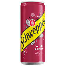 Schweppes Wild Berry Drink Slim Can (CASE OF 24 x 330ml)
