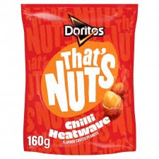 Walkers Thats Nuts Doritos Chilli Heatwave Flavour Coated Peanuts (CASE OF 8 x 160g)