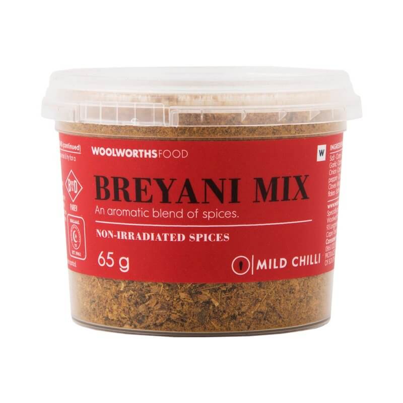 Woolworths Breyani Mix Tub Mild Chilli (CASE OF 1 x 65g)